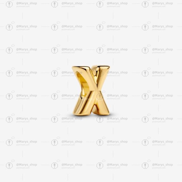 Pandora Letter X Alphabet Mini Charm|Pendant - Picture 1 of 2